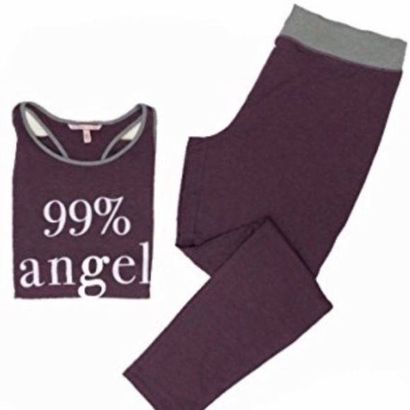 Victoria’s Secret 99% Angel super soft tank & pants pajama large - Picture 2 of 10